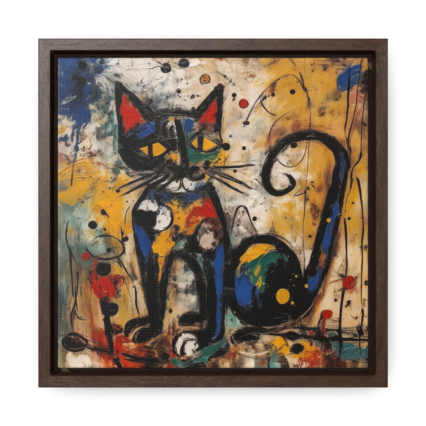 Cat 114, Gallery Canvas Wraps, Square Frame