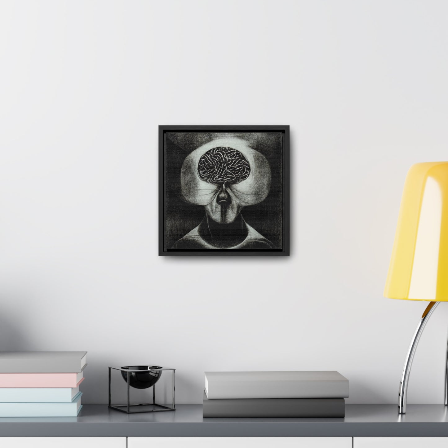 Brain 38, Valentinii, Gallery Canvas Wraps, Square Frame