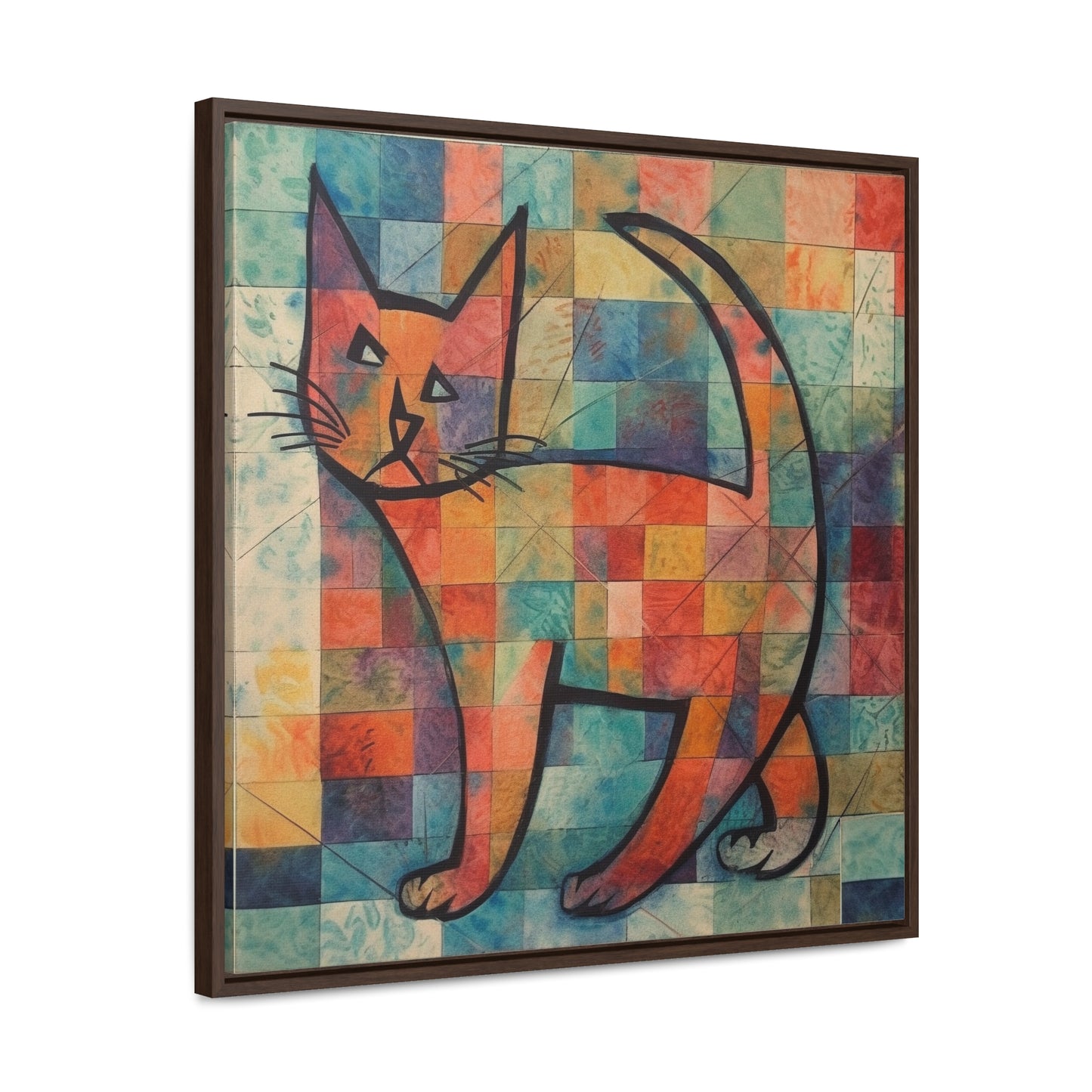 Cat 25, Gallery Canvas Wraps, Square Frame