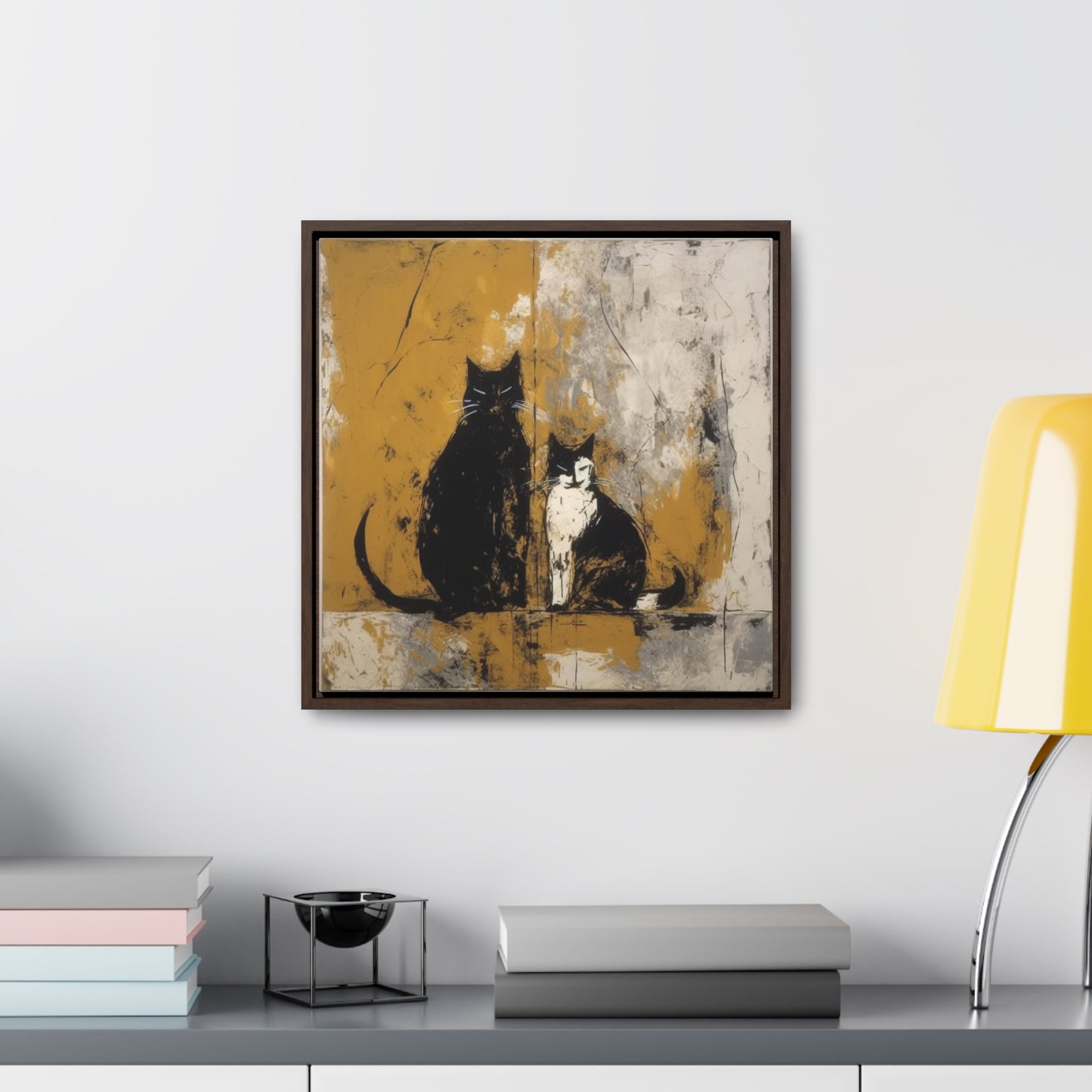 Cat 12, Gallery Canvas Wraps, Square Frame