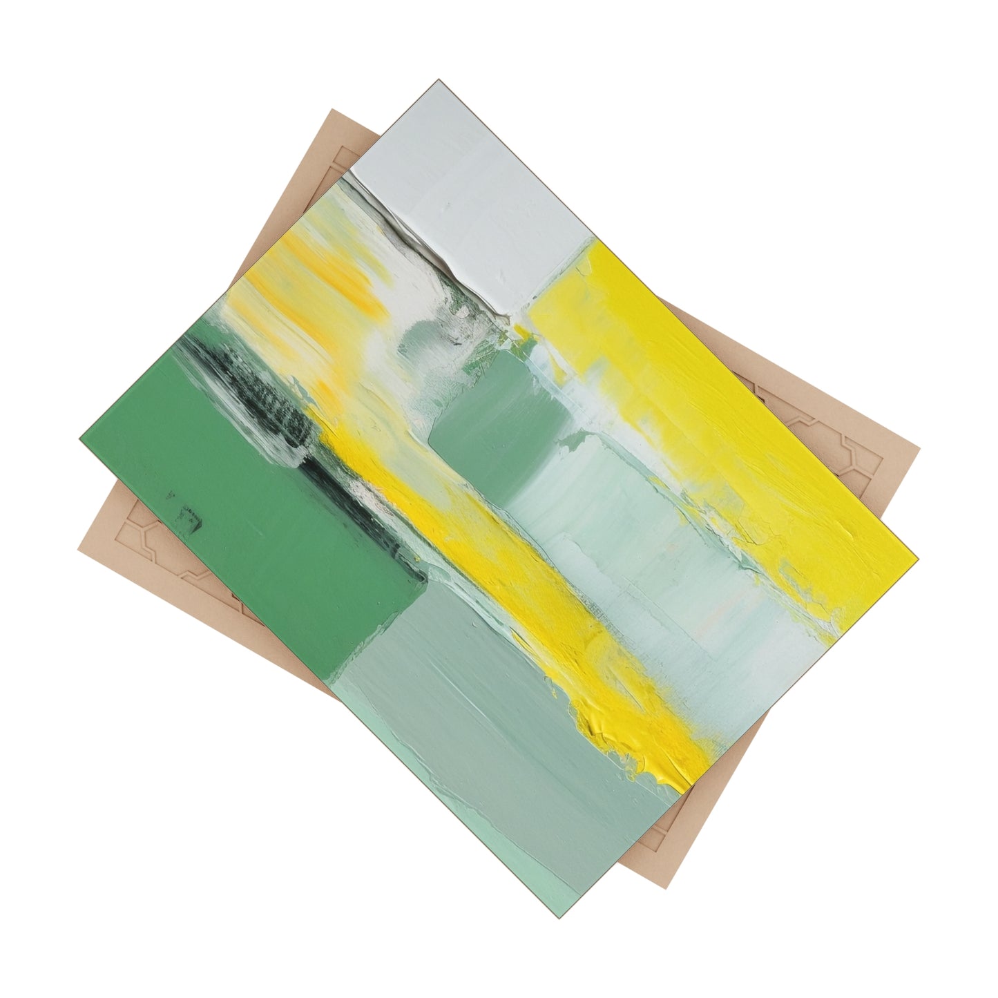 Yellow 8 , Ceramic Photo Tile