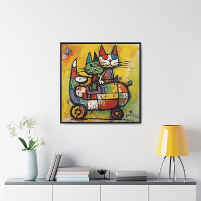 Cat 116, Gallery Canvas Wraps, Square Frame