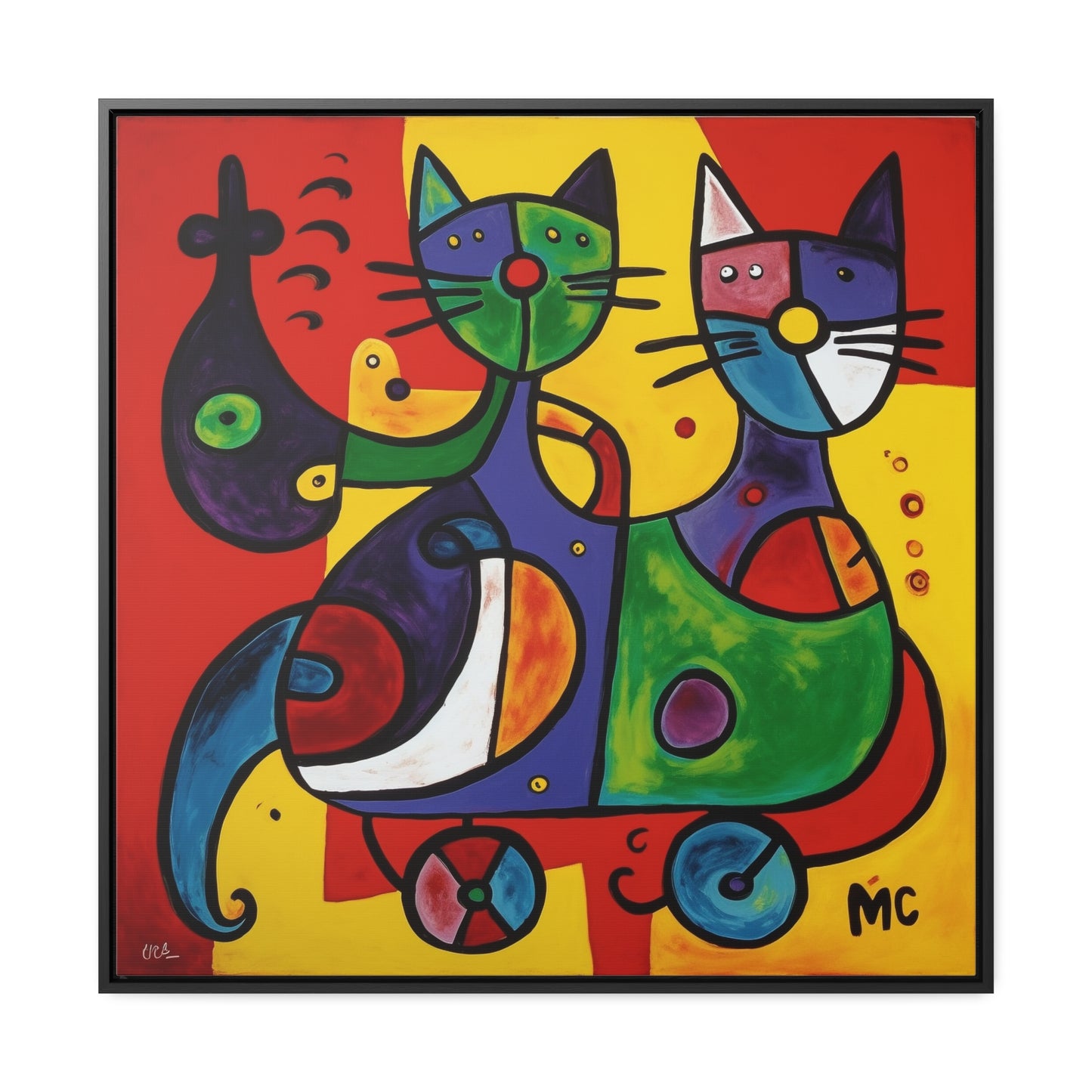 Cat 151, Gallery Canvas Wraps, Square Frame