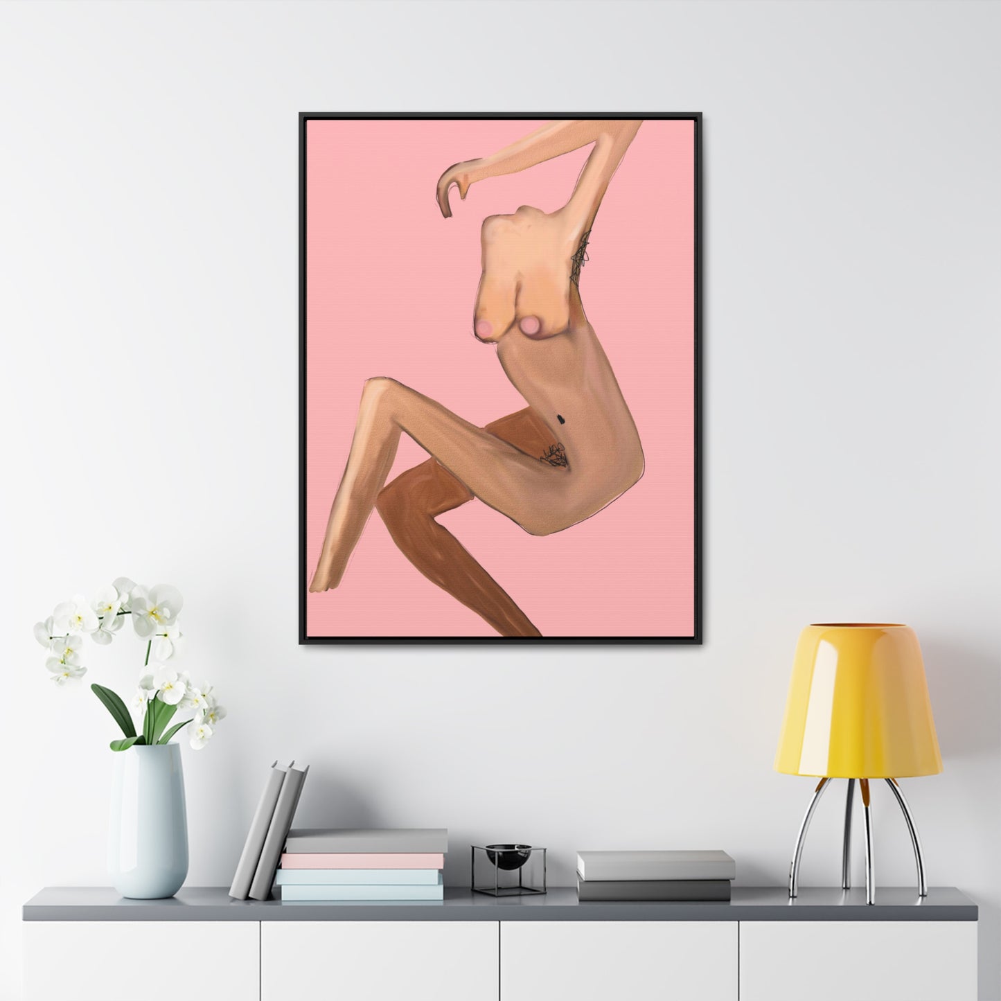 Body Mixture, Original Eduard Pavel, Gallery Canvas Wraps, Vertical Frame