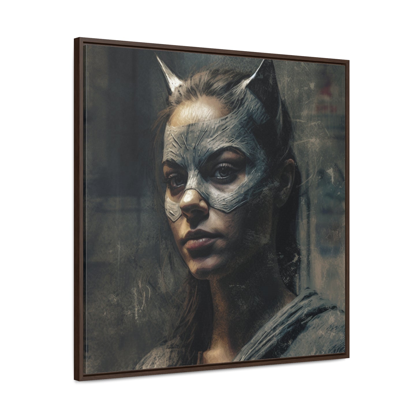 Cat Woman 25, Gallery Canvas Wraps, Square Frame