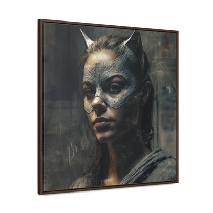 Cat Woman 25, Gallery Canvas Wraps, Square Frame