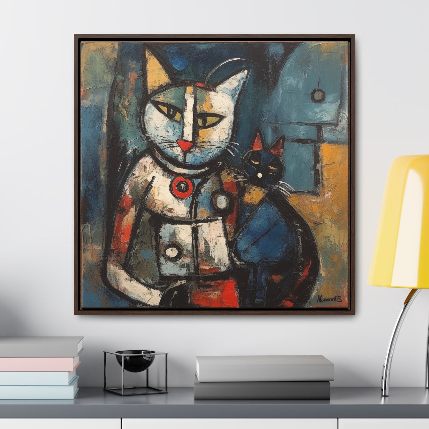 Cat 80, Gallery Canvas Wraps, Square Frame