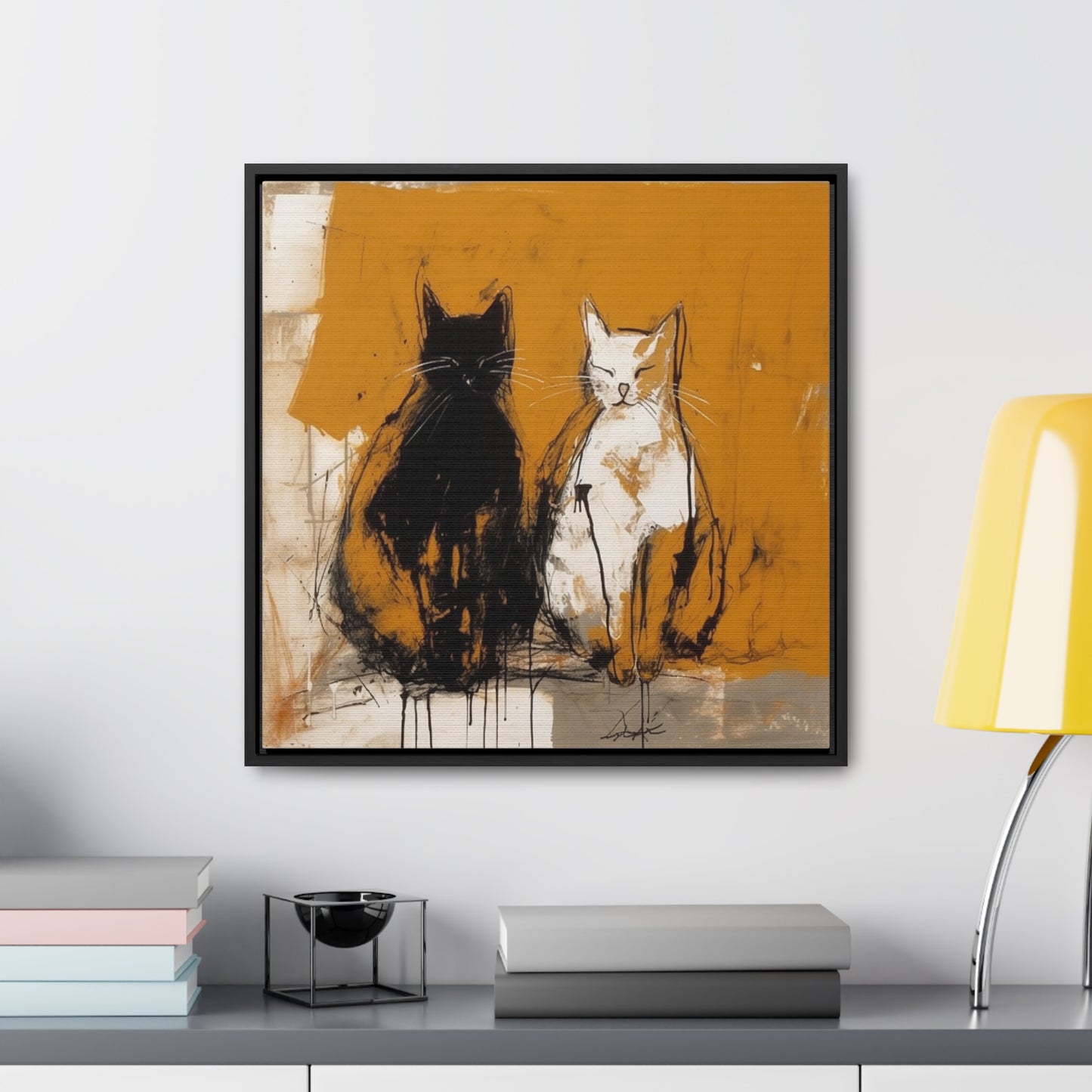 Cat 16, Gallery Canvas Wraps, Square Frame