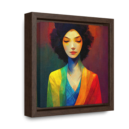 Lady's faces 21, Valentinii, Gallery Canvas Wraps, Square Frame