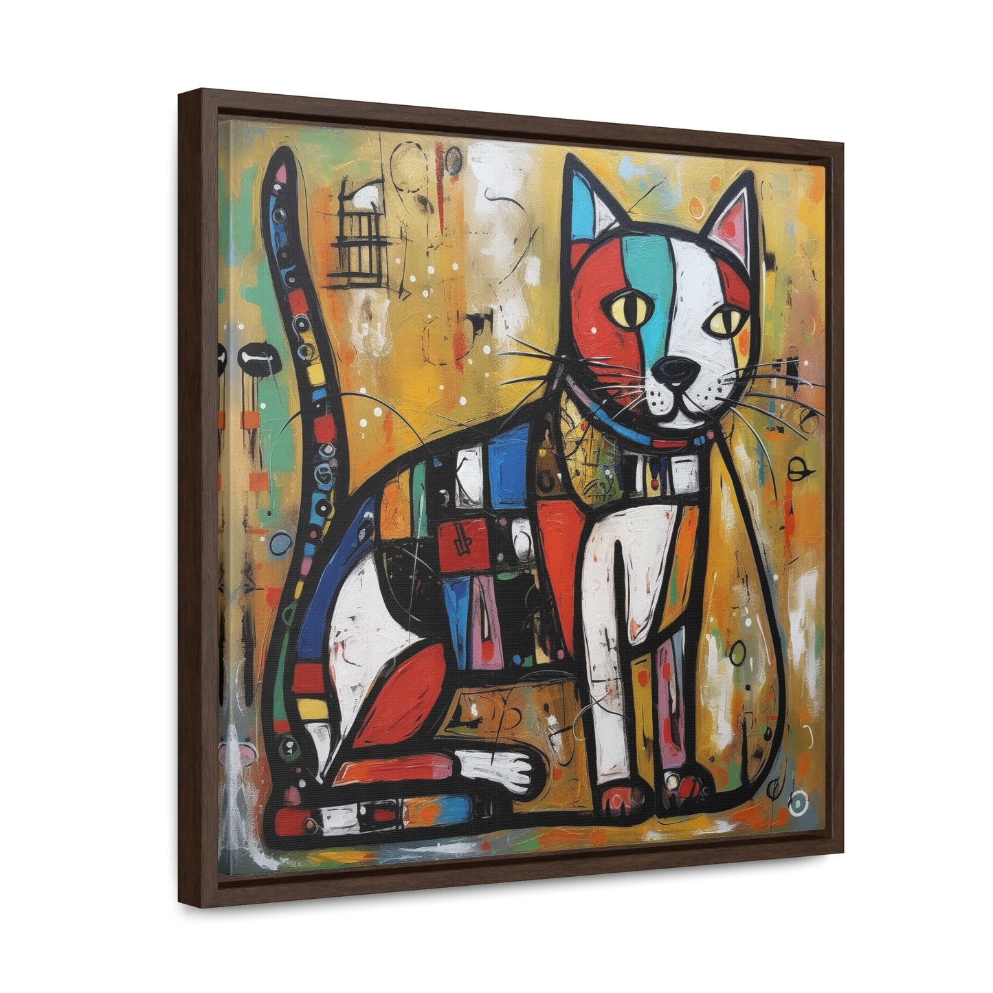 Cat 104, Gallery Canvas Wraps, Square Frame