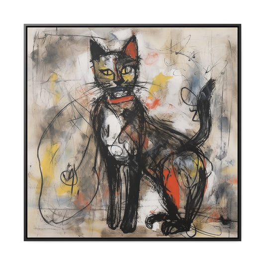 Cat 60, Gallery Canvas Wraps, Square Frame