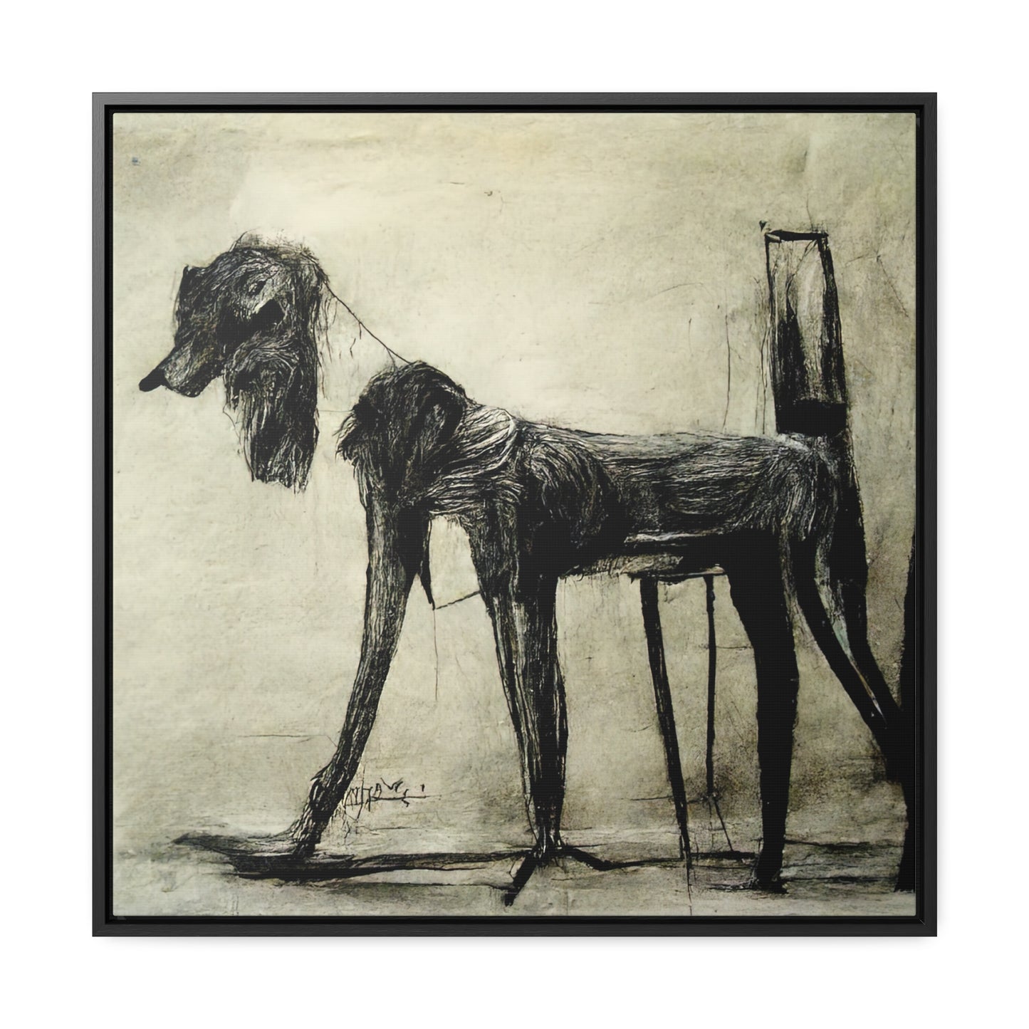 Dogs and Puppies 19, Valentinii, Gallery Canvas Wraps, Square Frame