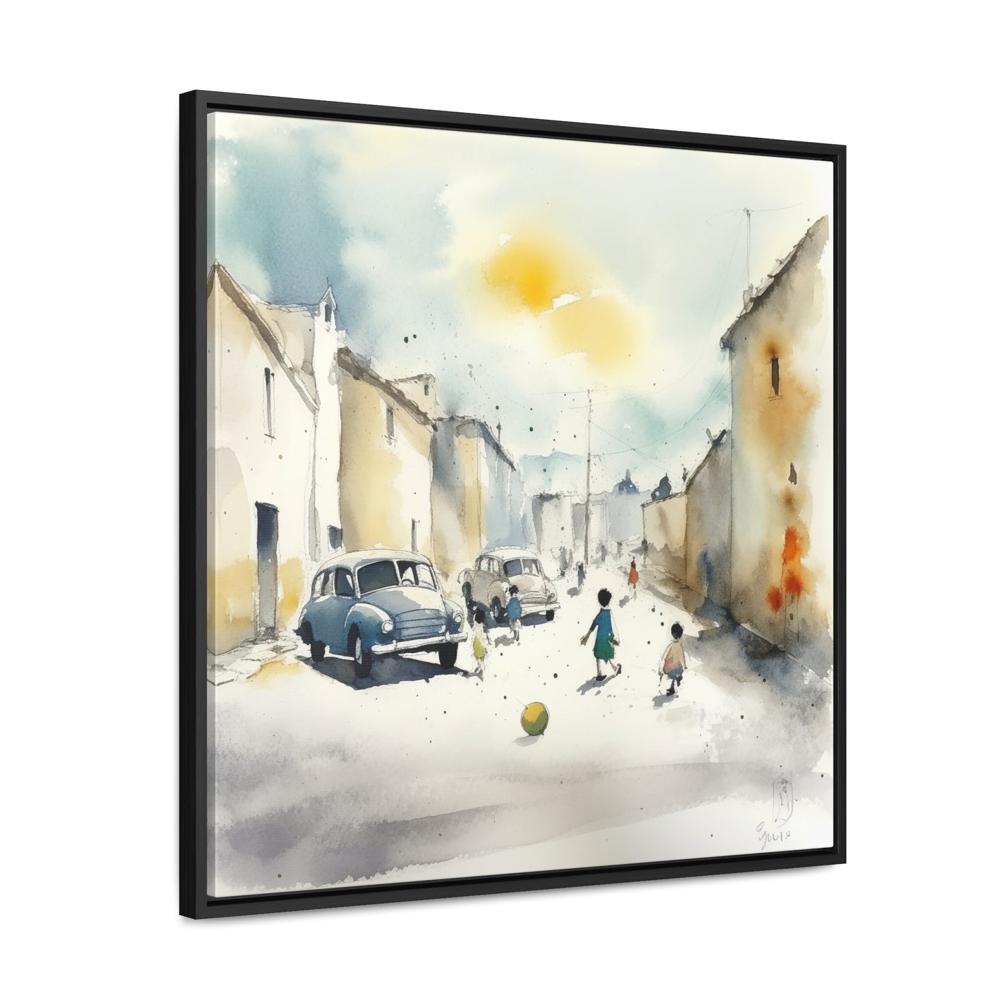 Childhood 14, Gallery Canvas Wraps, Square Frame