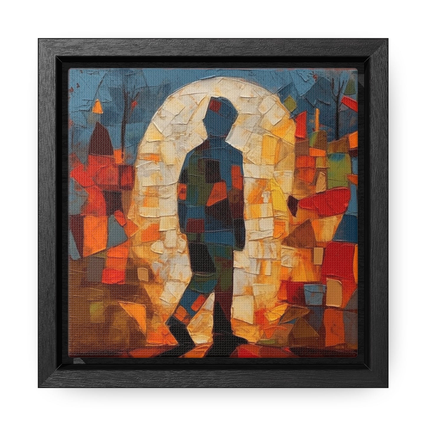 Sad Man 31, Valentinii, Gallery Canvas Wraps, Square Frame