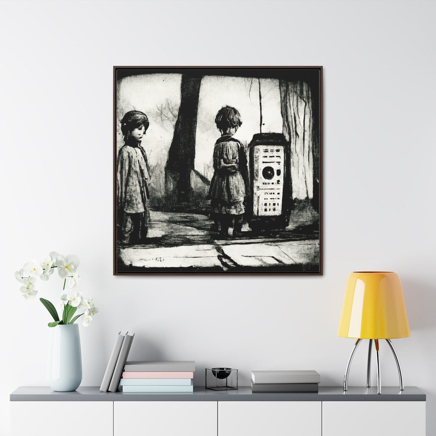 Childhood Wave 3, Valentinii, Gallery Canvas Wraps, Square Frame