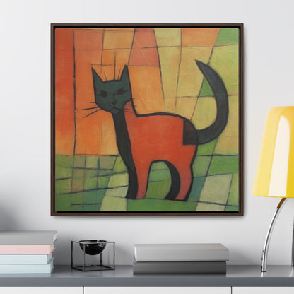 Cat 28, Gallery Canvas Wraps, Square Frame