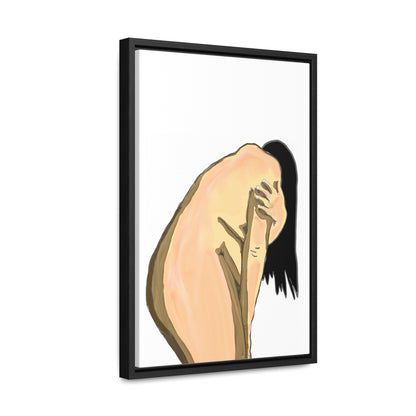 Sorrowful Woman, Original Eduard Pavel, Gallery Canvas Wraps, Vertical Frame