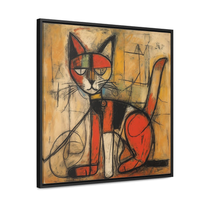 Cat 91, Gallery Canvas Wraps, Square Frame