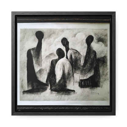 Palaeolithic Prayer, Valentinii, Gallery Canvas Wraps, Square Frame