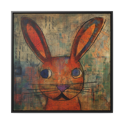 Rabbit 35, Gallery Canvas Wraps, Square Frame