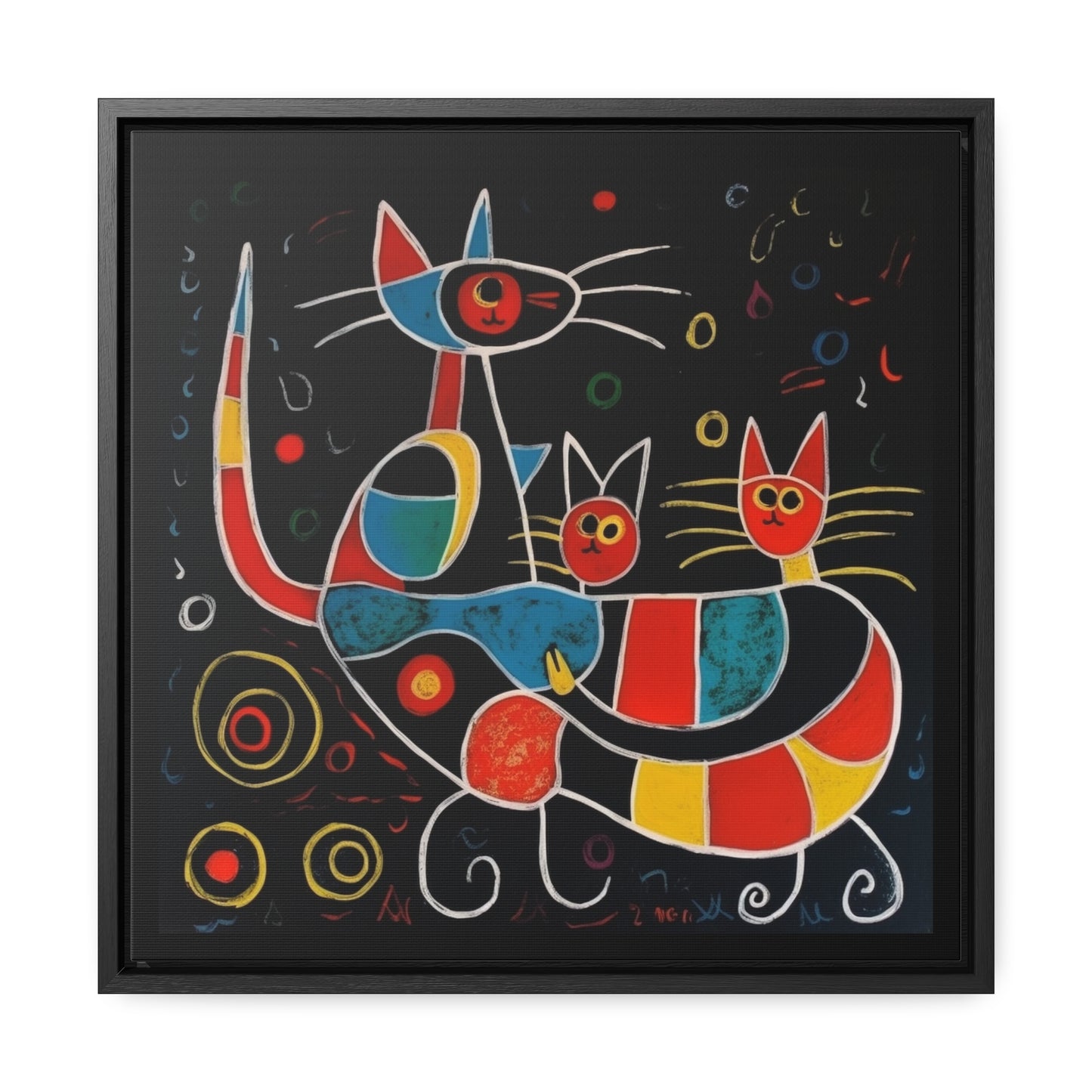 Cat 152, Gallery Canvas Wraps, Square Frame