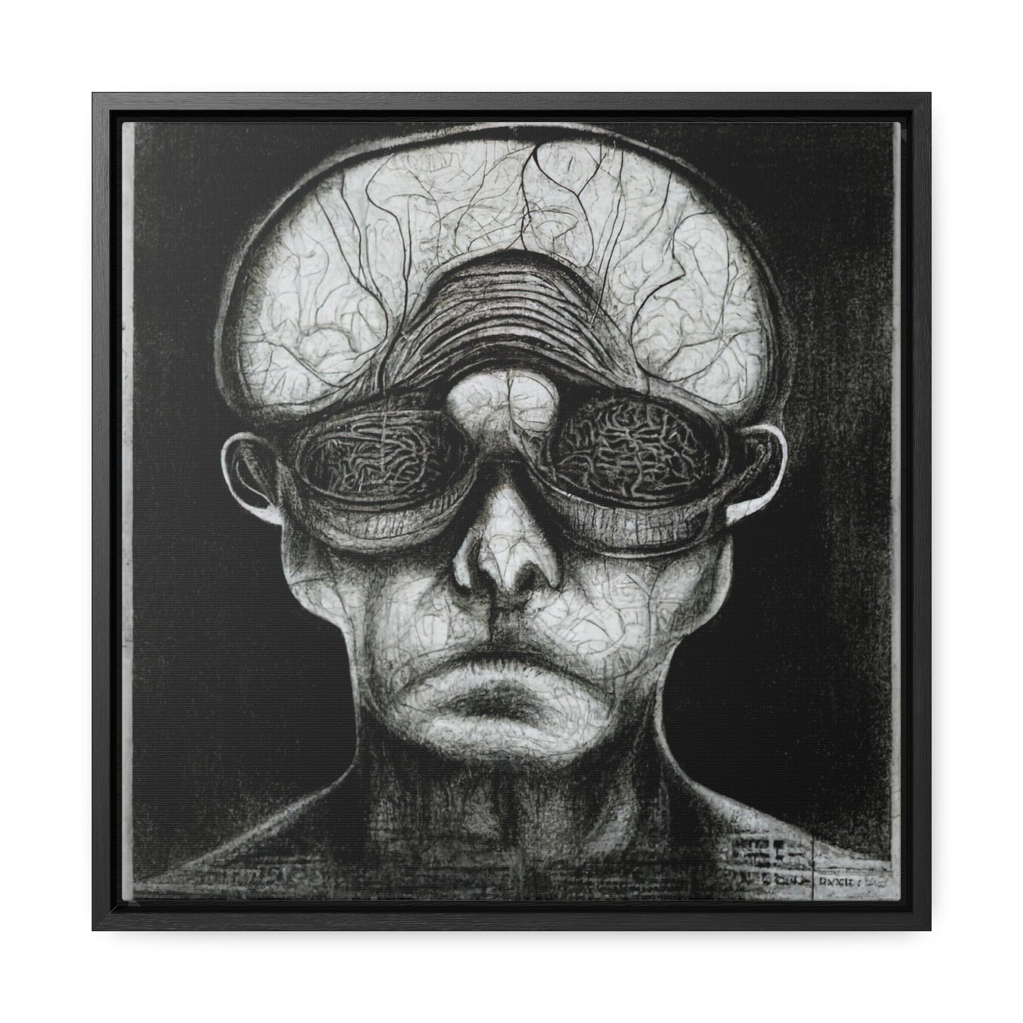 Brain 36, Valentinii, Gallery Canvas Wraps, Square Frame