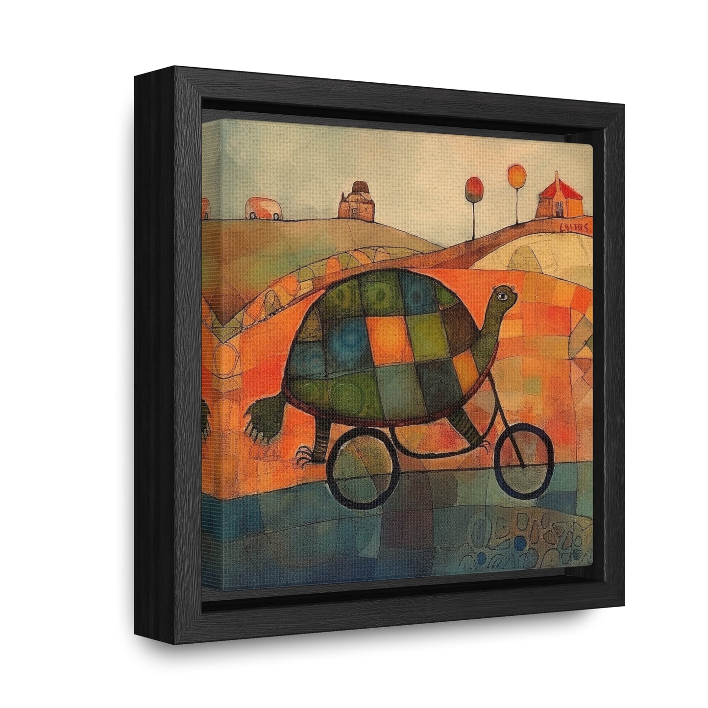 Turtle 13, Gallery Canvas Wraps, Square Frame