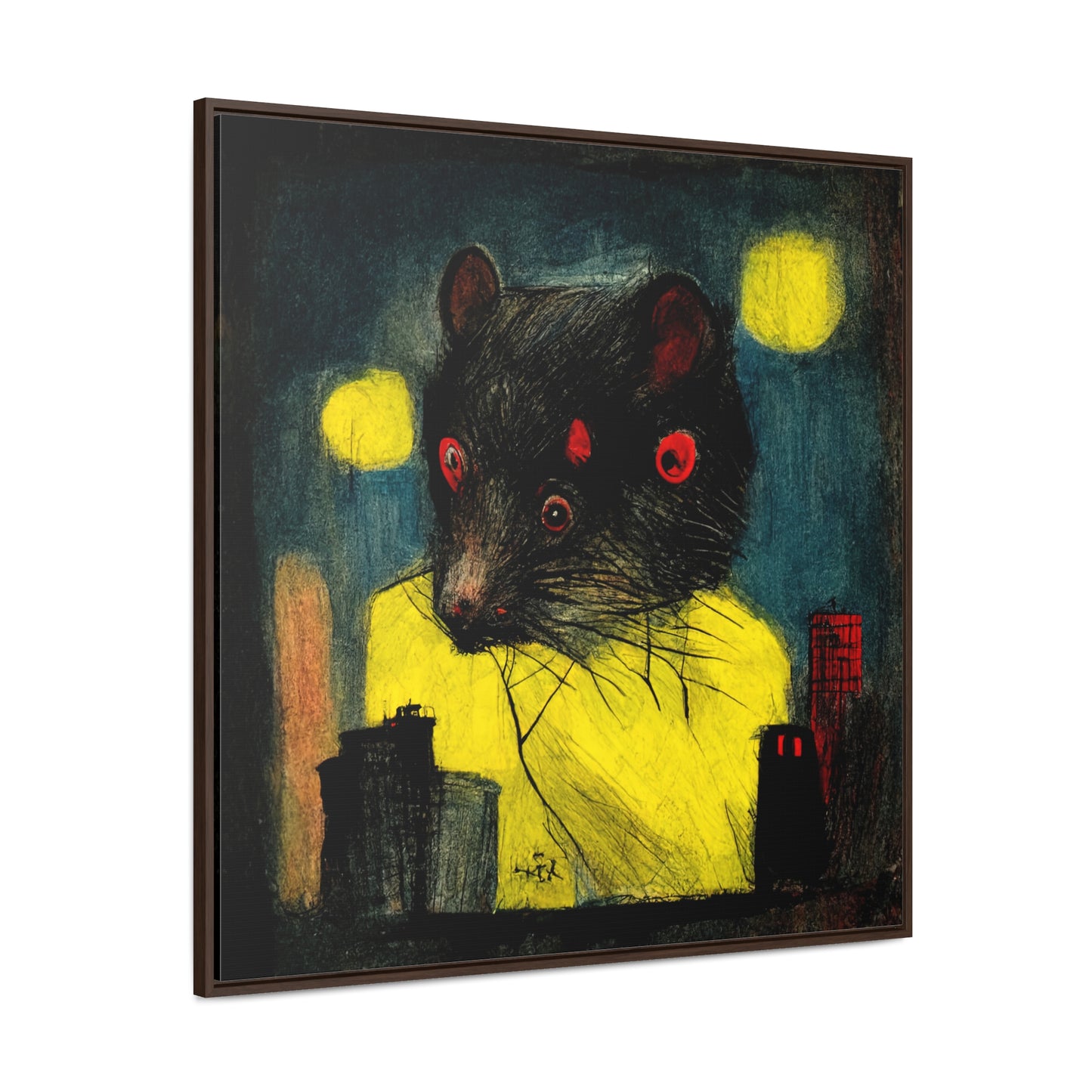 Urban Rat 6, Valentinii, Gallery Canvas Wraps, Square Frame