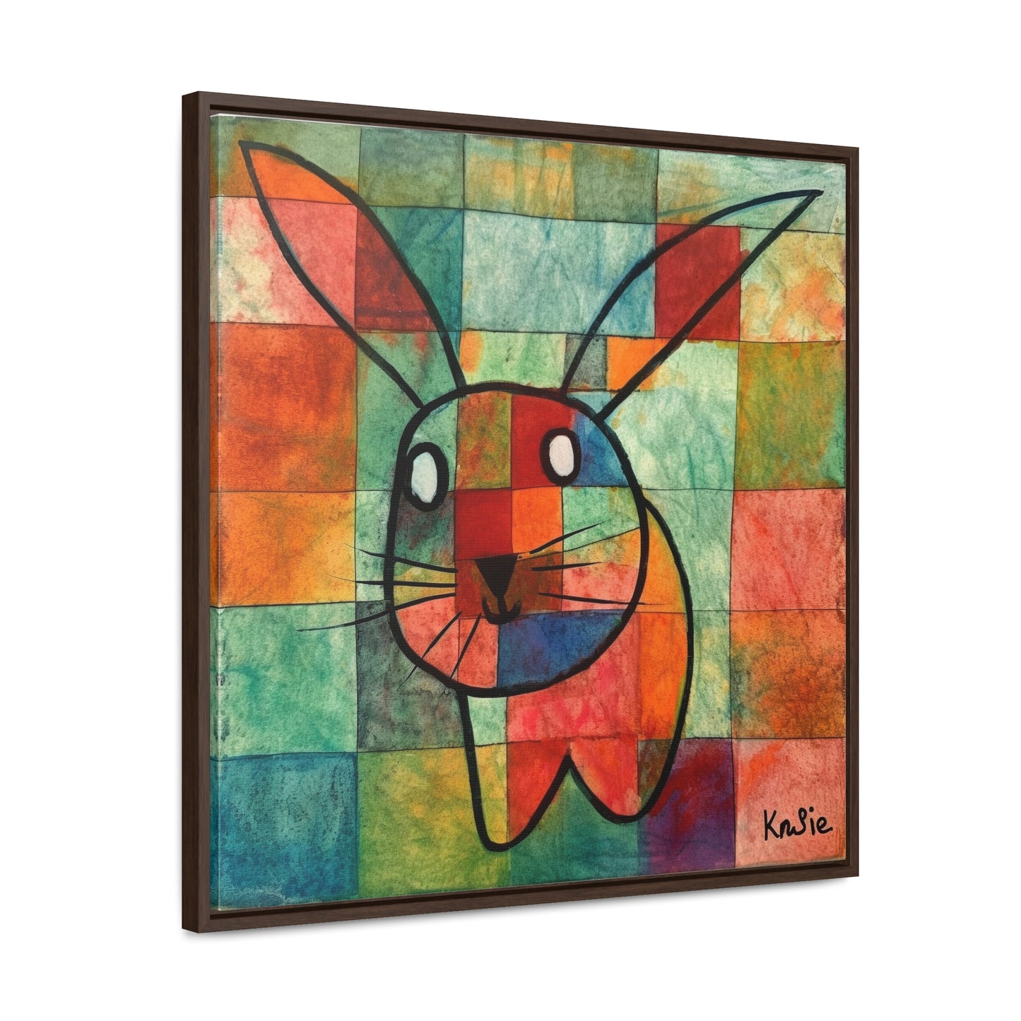 Rabbit 16, Gallery Canvas Wraps, Square Frame