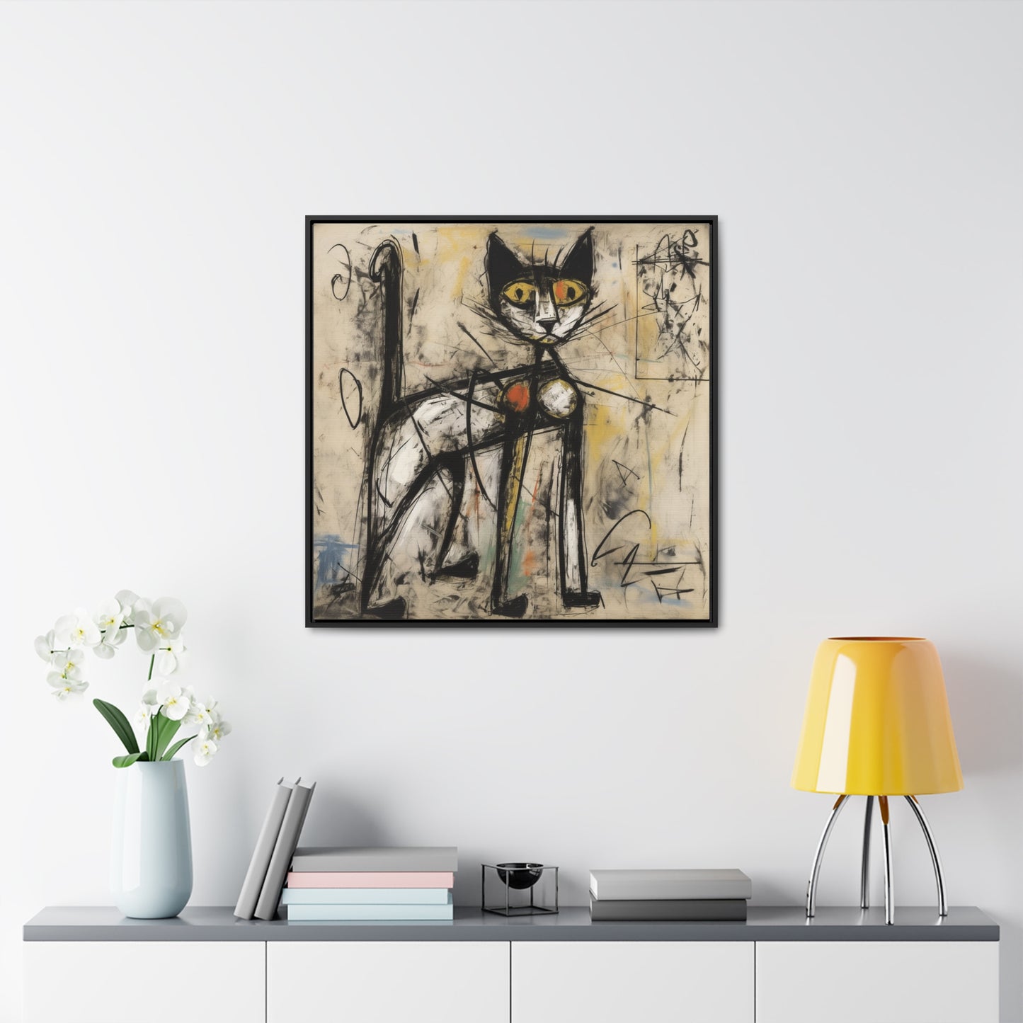 Cat 44, Gallery Canvas Wraps, Square Frame