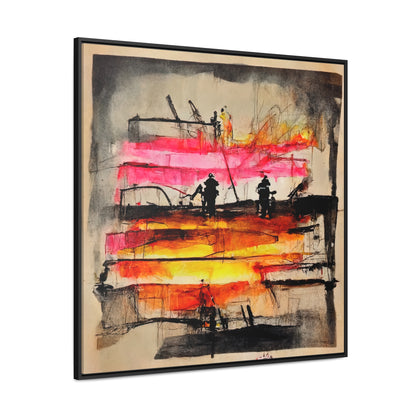 Land of the Sun 9, Valentinii, Gallery Canvas Wraps, Square Frame