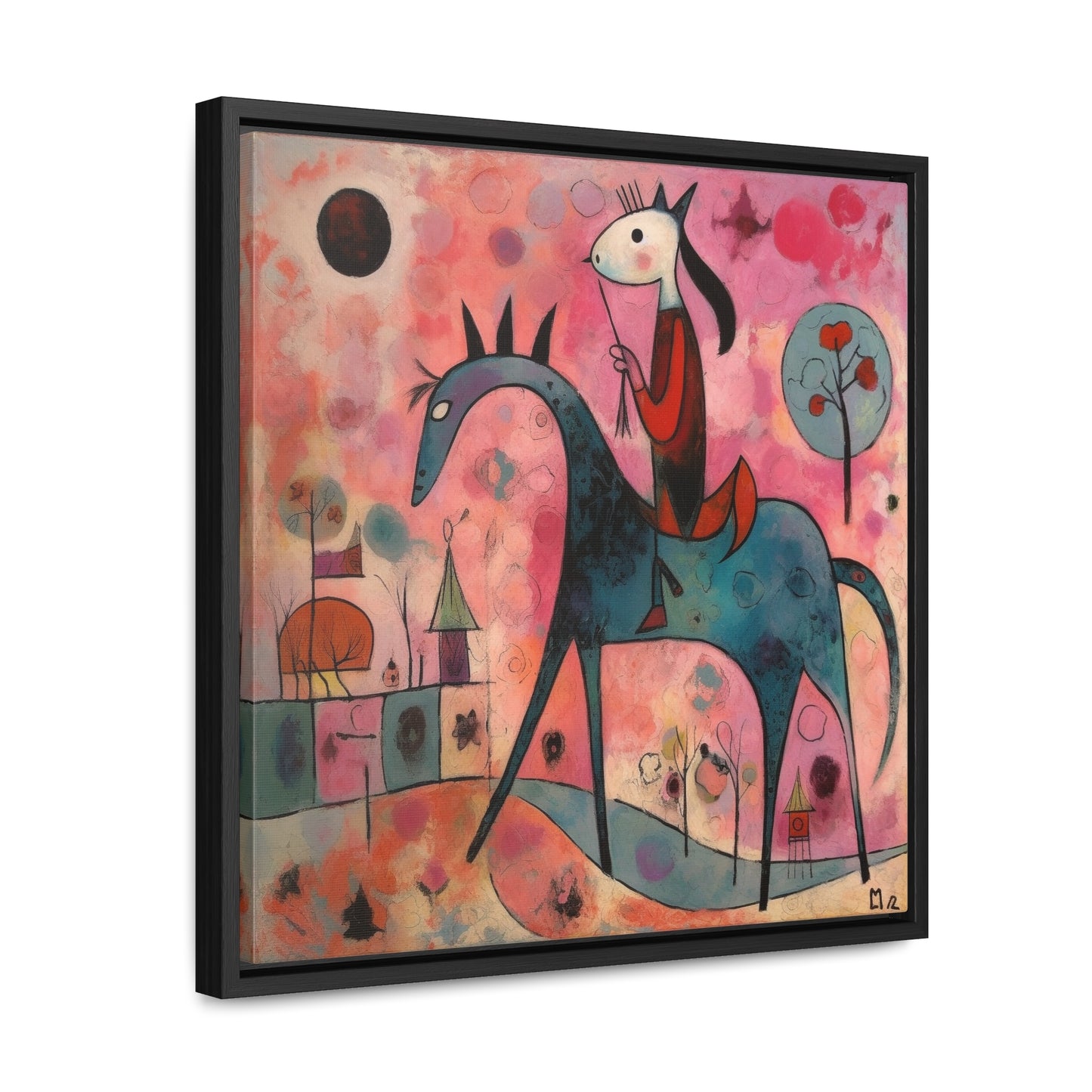 The Dreams of the Child 16, Gallery Canvas Wraps, Square Frame