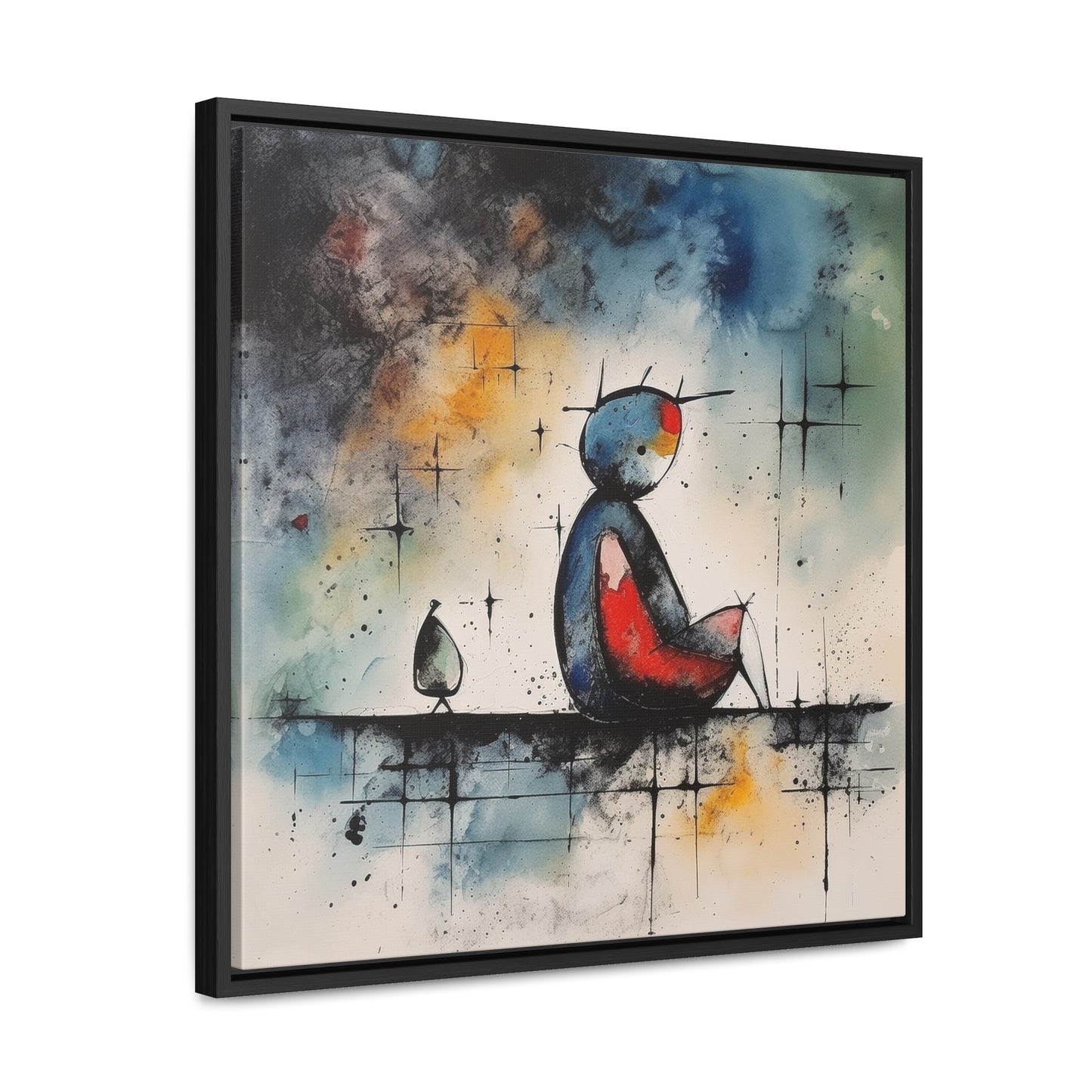 Sad Man 6, Valentinii, Gallery Canvas Wraps, Square Frame