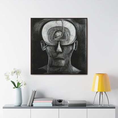 Brain 39, Valentinii, Gallery Canvas Wraps, Square Frame