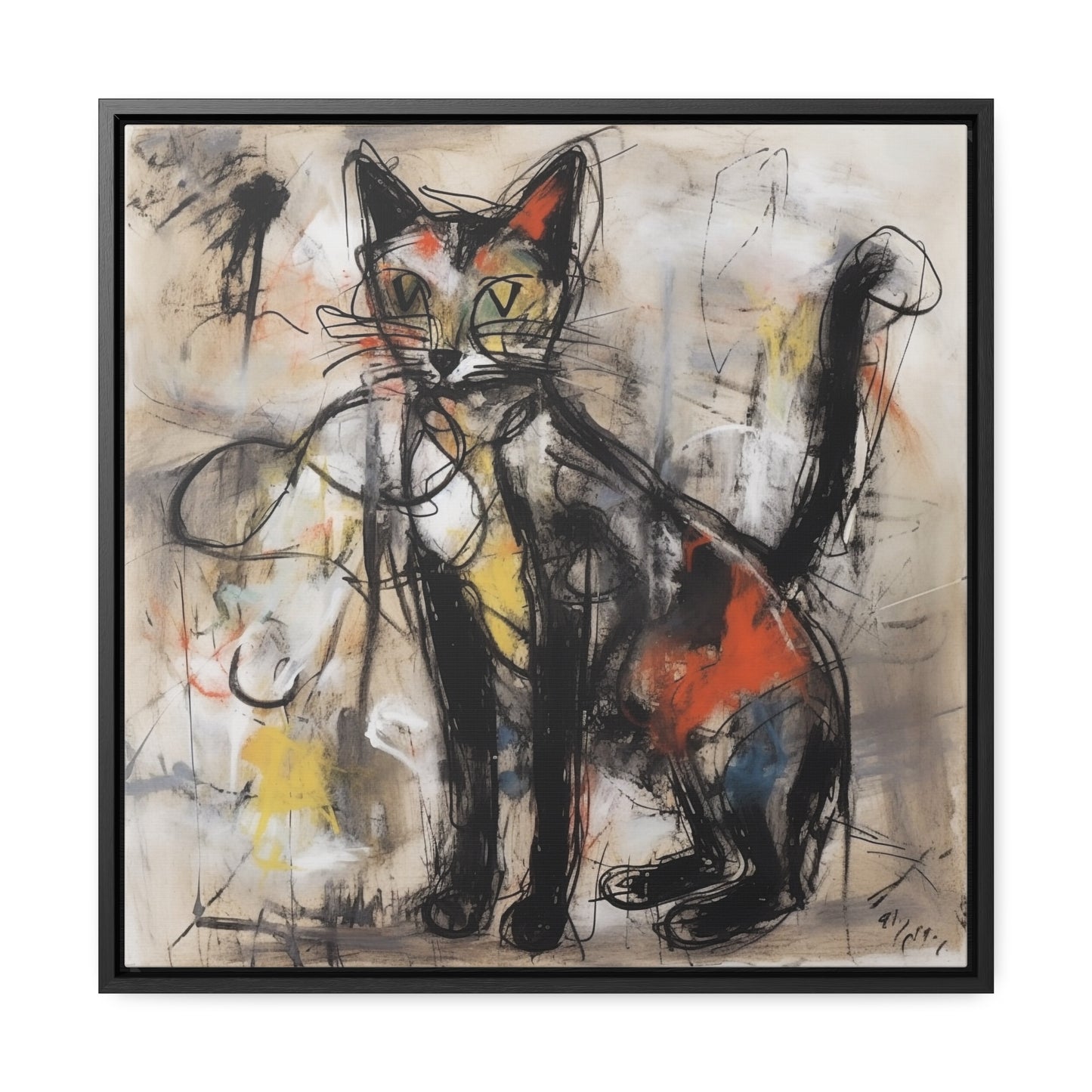 Cat 56, Gallery Canvas Wraps, Square Frame