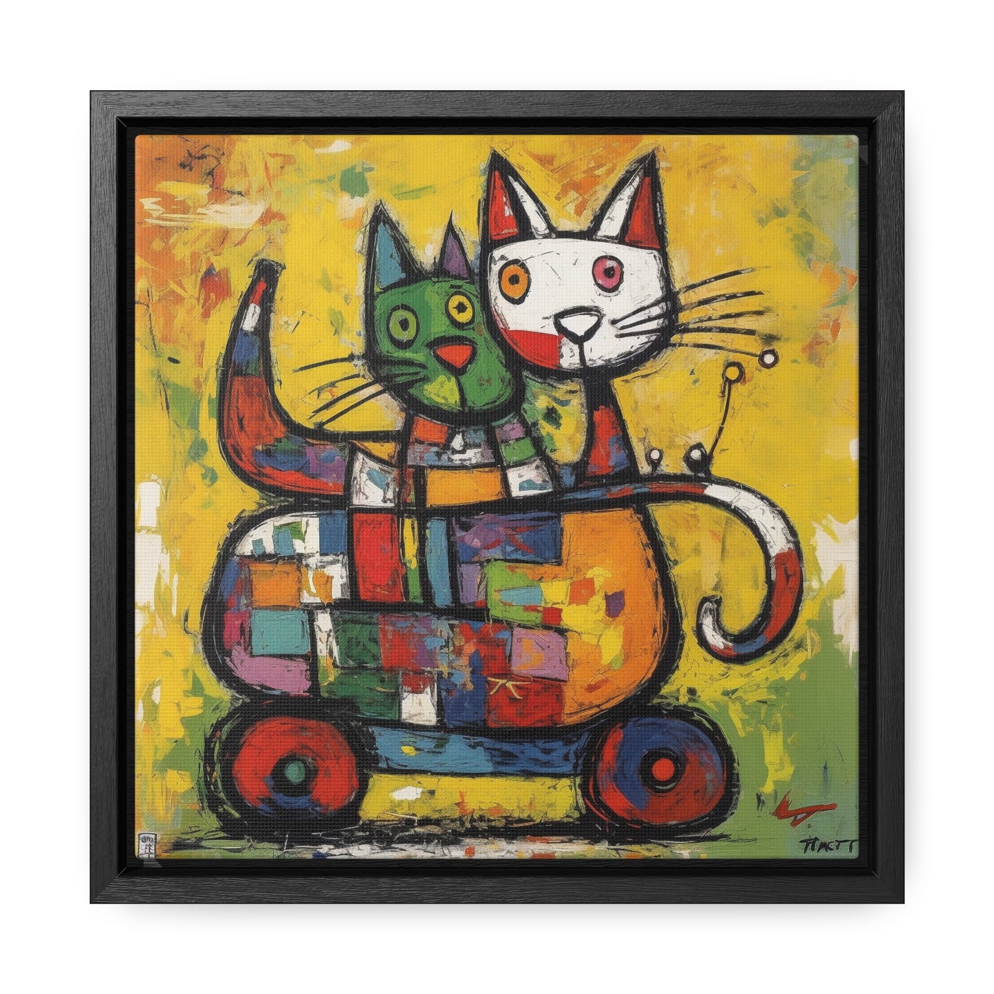 Cat 155, Gallery Canvas Wraps, Square Frame