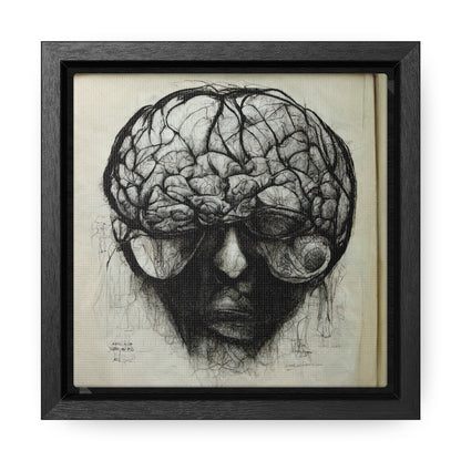 Brain 45, Valentinii, Gallery Canvas Wraps, Square Frame