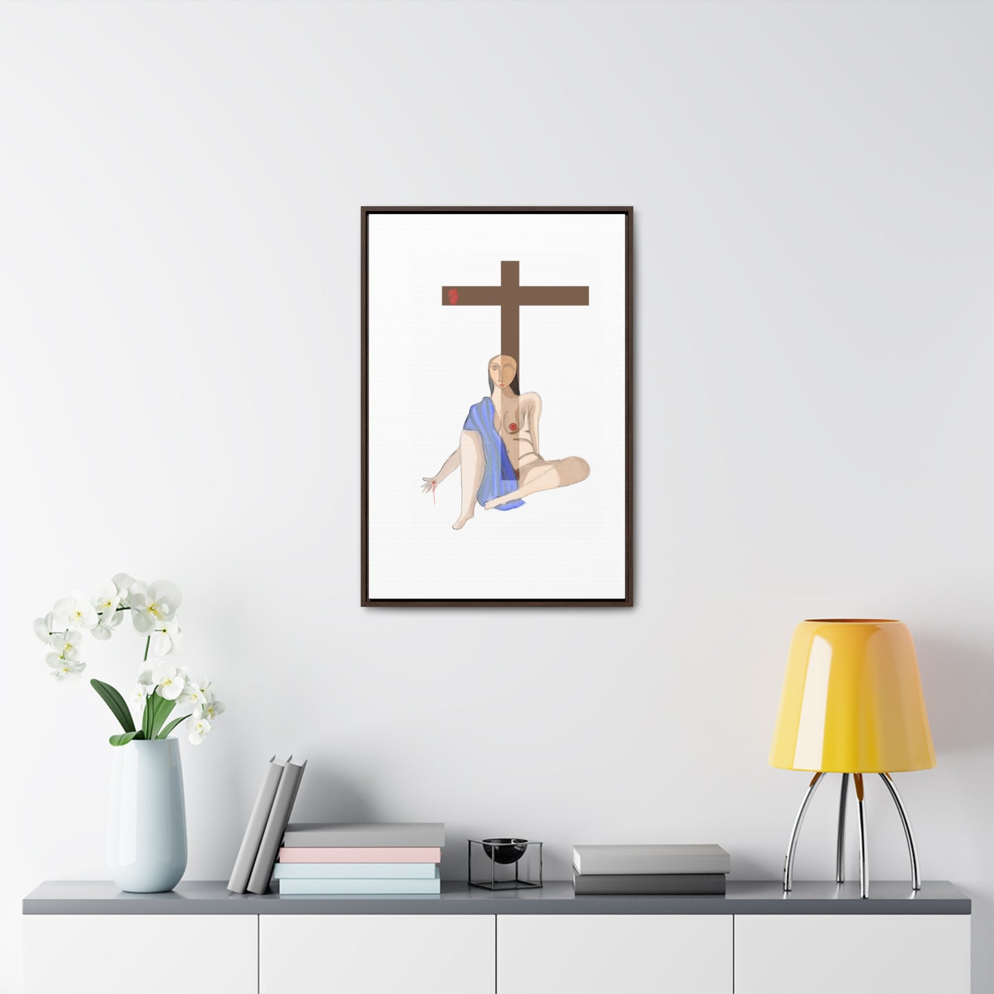 Cross, Original Eduard Pavel, Gallery Canvas Wraps, Vertical Frame