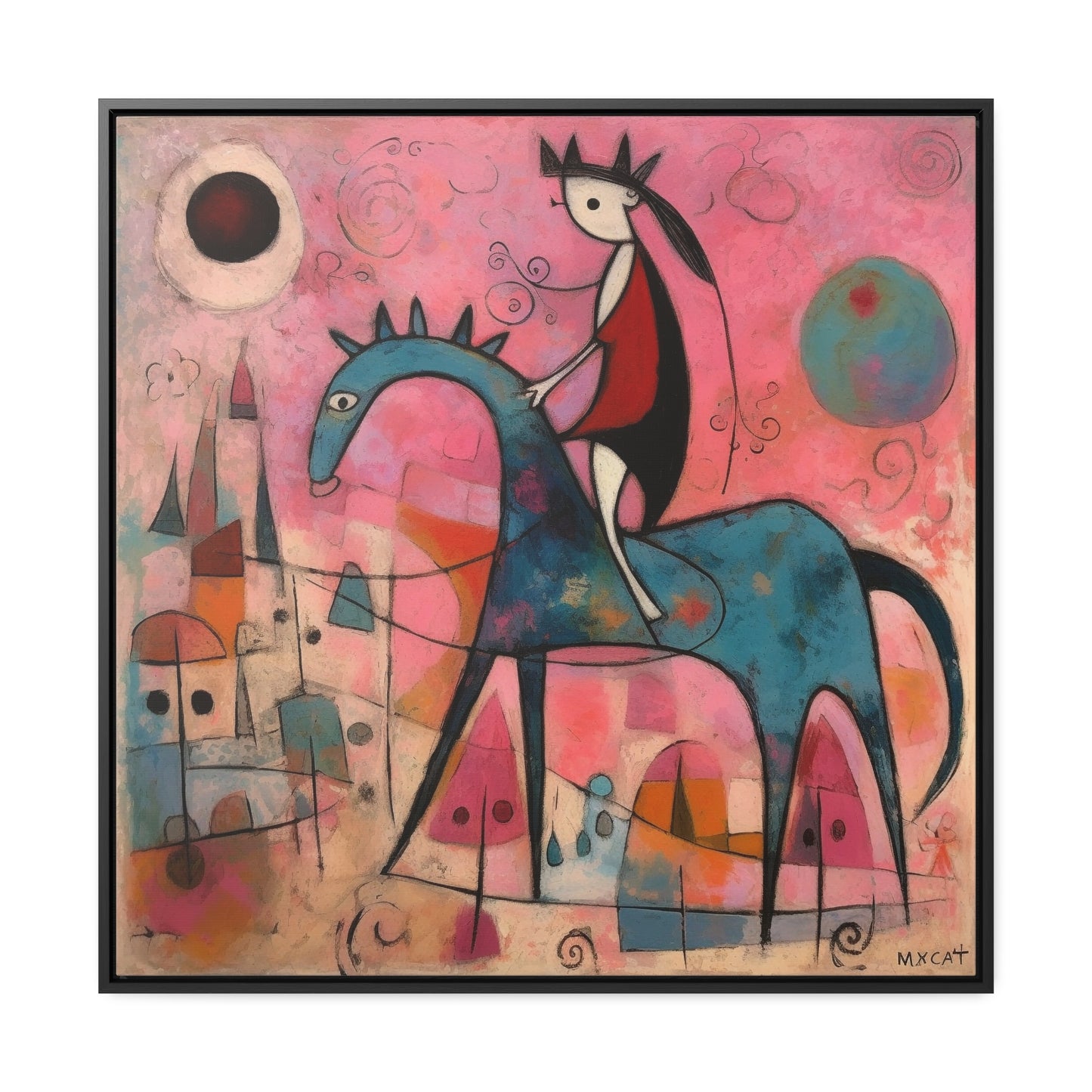 The Dreams of the Child 42, Gallery Canvas Wraps, Square Frame