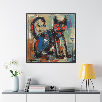 Cat 100, Gallery Canvas Wraps, Square Frame