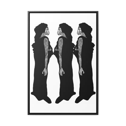 Three Women, Original Eduard Pavel, Gallery Canvas Wraps, Vertical Frame