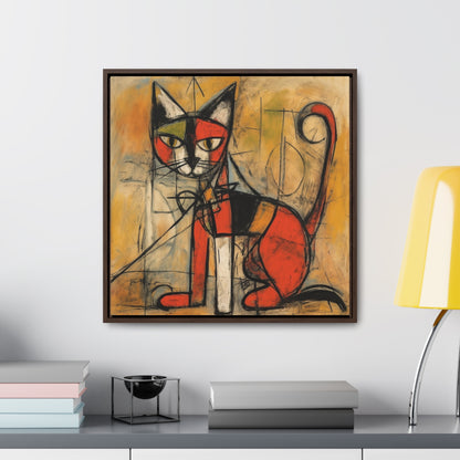 Cat 52, Gallery Canvas Wraps, Square Frame