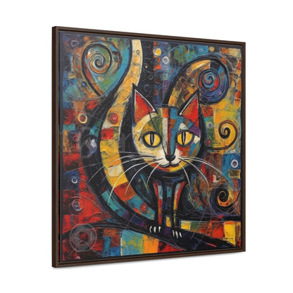 Cat 117, Gallery Canvas Wraps, Square Frame