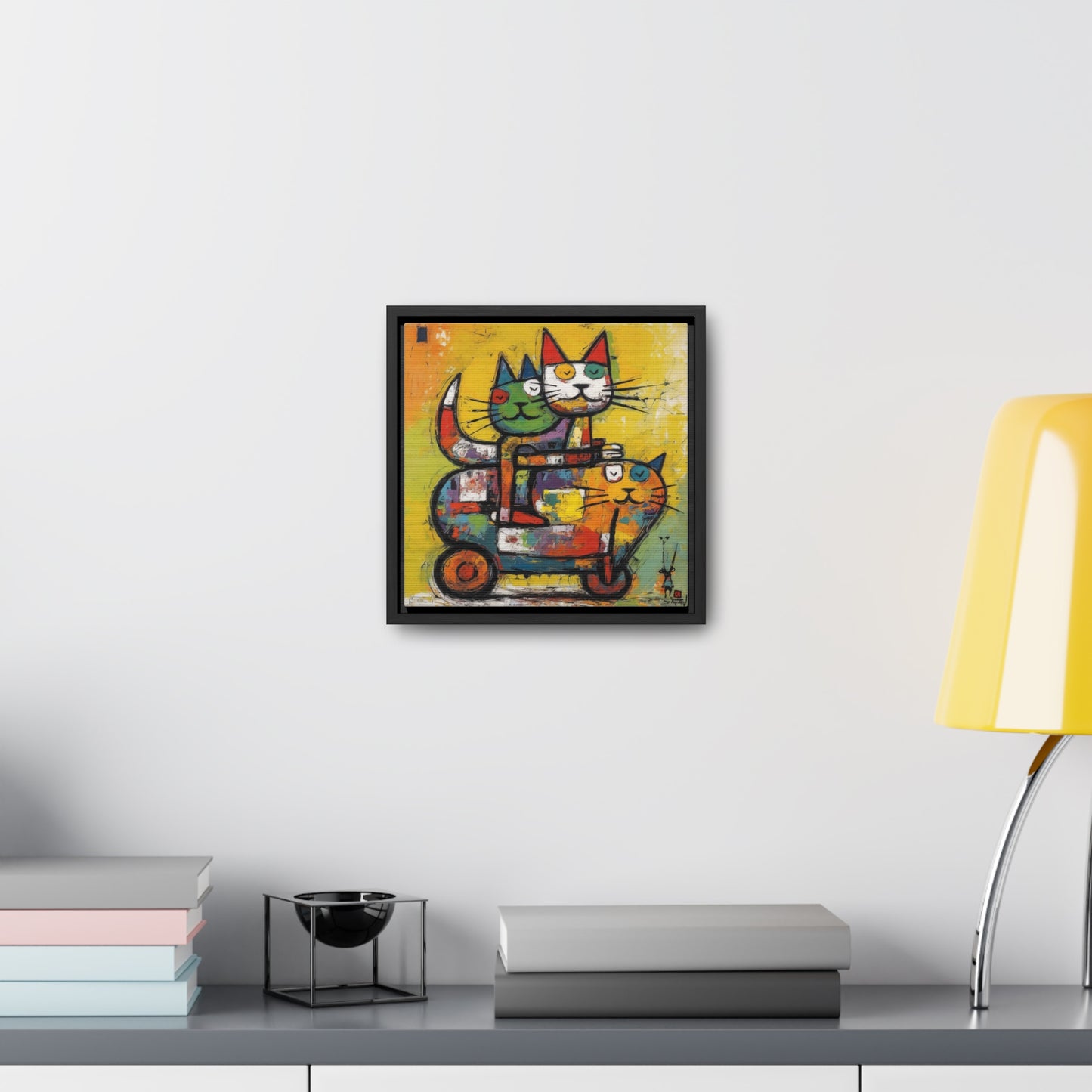 Cat 140, Gallery Canvas Wraps, Square Frame