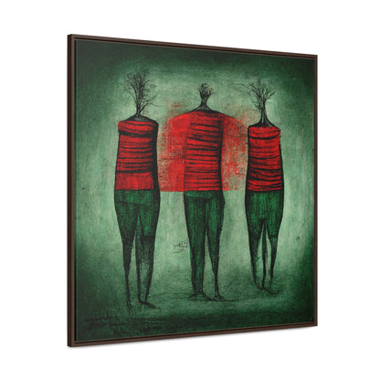 Loneliness Green Red 13, Valentinii, Gallery Canvas Wraps, Square Frame