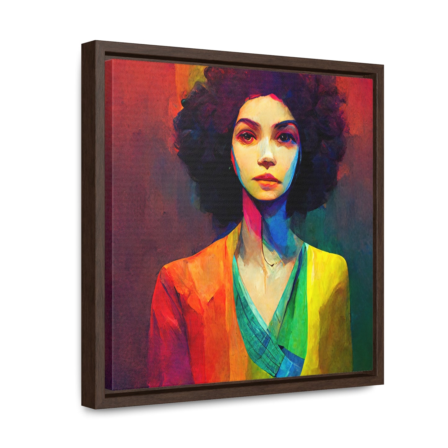 Lady's faces 20, Valentinii, Gallery Canvas Wraps, Square Frame