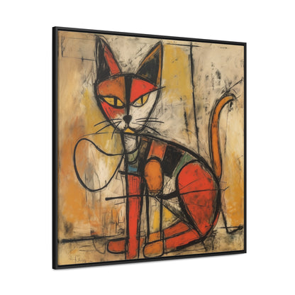 Cat 90, Gallery Canvas Wraps, Square Frame