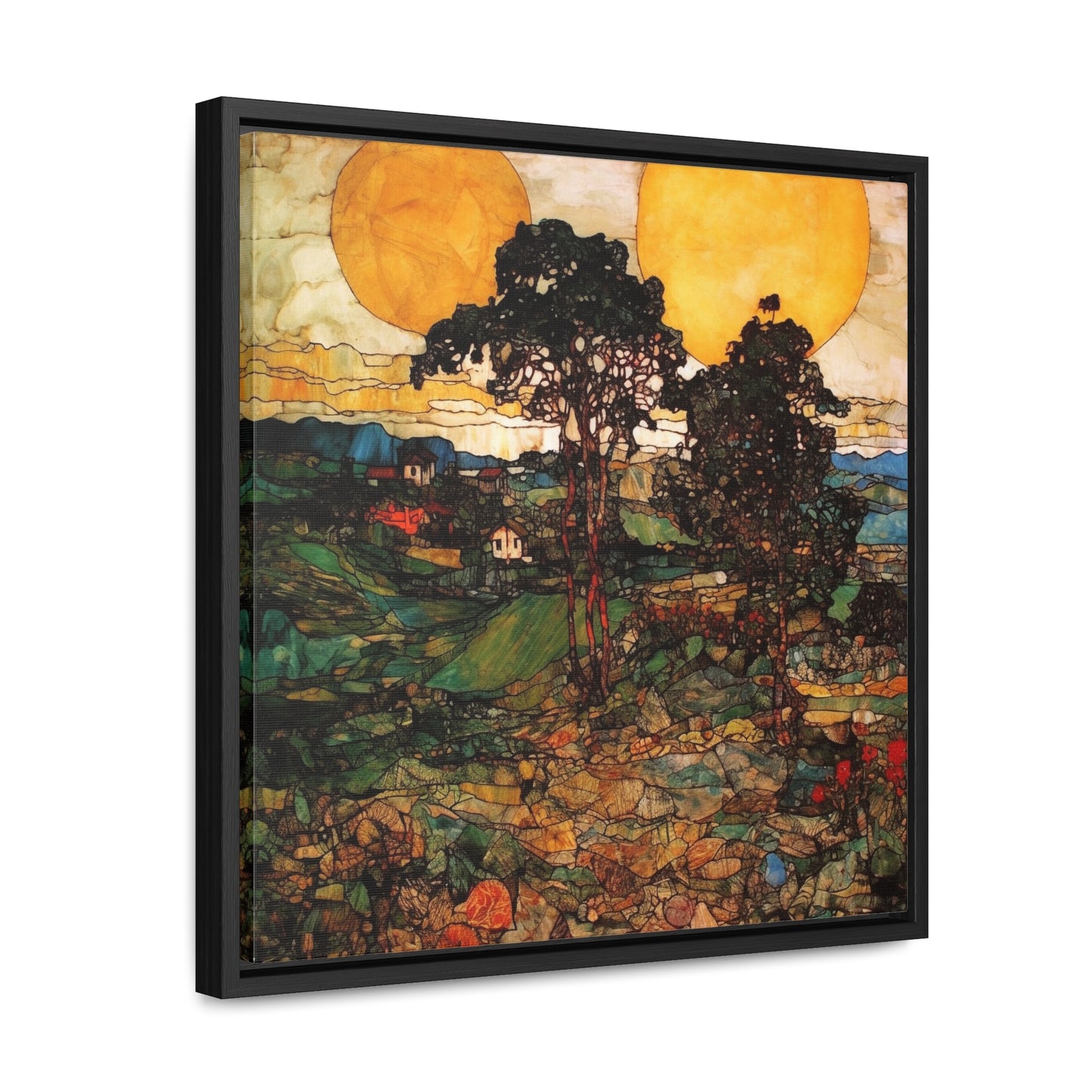 Land of the Sun 38, Gallery Canvas Wraps, Square Frame