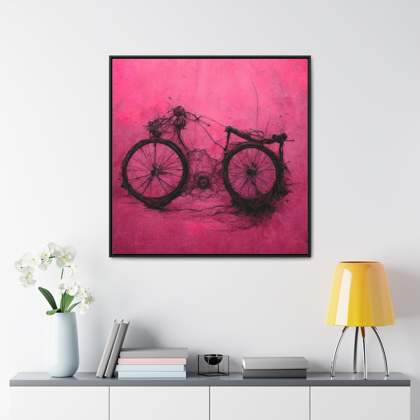 Bicycle 2, Valentinii, Gallery Canvas Wraps, Square Frame