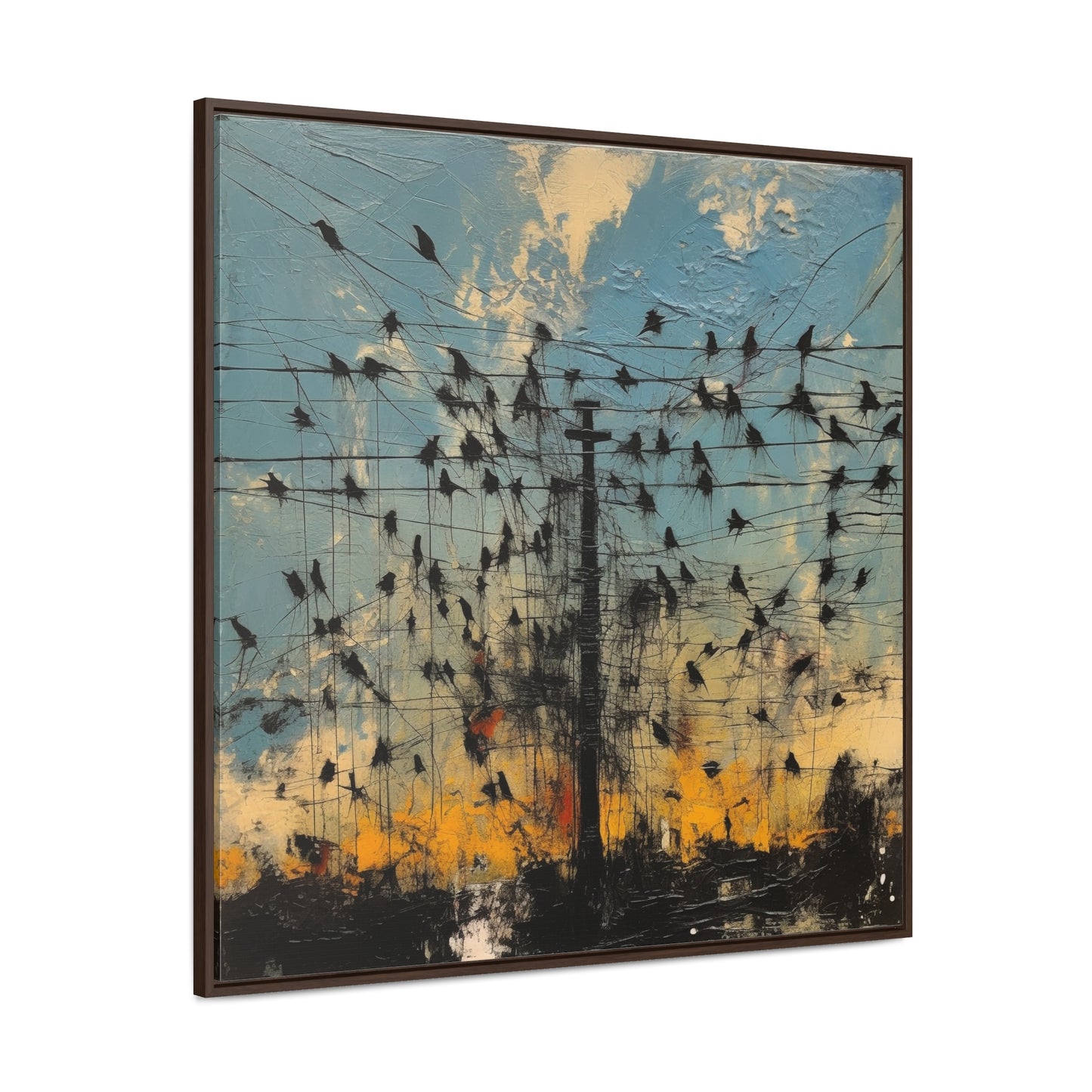 Bird 35, Gallery Canvas Wraps, Square Frame